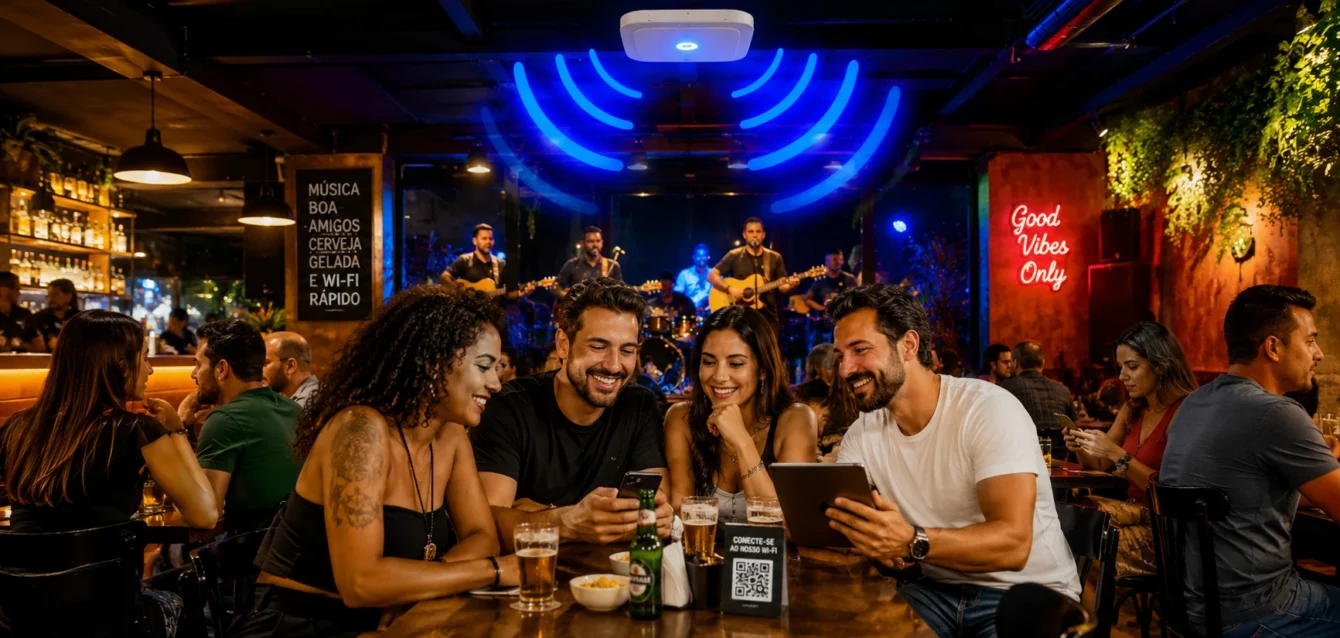 Hotspot Wi-Fi para bares aumenta a permanência de clientes e o consumo
